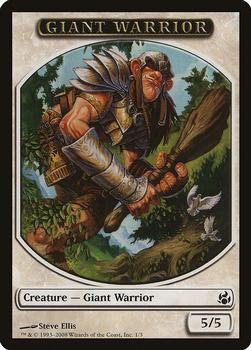 2008 Magic the Gathering Morningtide - Tokens #1/3 Giant Warrior Front
