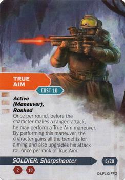 2014 Fantasy Flight Games Star Wars Age of Rebellion Specialization Deck Soldier Sharpshooter #6 True Aim Front