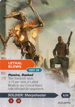 2014 Fantasy Flight Games Star Wars Age of Rebellion Specialization Deck Soldier Sharpshooter #8 Lethal Blows Front
