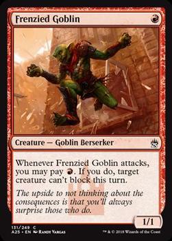2018 Magic the Gathering Masters 25 #131 Frenzied Goblin Front
