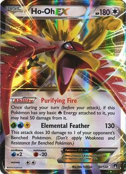 2016 Pokemon XY BREAKpoint #92/122 Ho-Oh EX Front