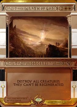 2017 Magic the Gathering Amonkhet - Invocations #7 Wrath of God Front