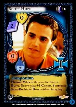 2002 Score Buffy The Vampire Slayer CCG: Class of '99 #6 Scott Hope Front