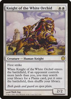 2011 Magic the Gathering Duel Decks: Knights vs. Dragons #6 Knight of the White Orchid Front
