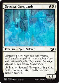 2016 Magic the Gathering Duel Decks: Blessed vs. Cursed #19 Spectral Gateguards Front
