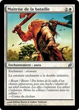 2007 Magic the Gathering Lorwyn French #5 Maîtrise de la bataille Front