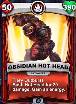 2016 Activision Skylanders Battlecast #NNO Obsidian Hot Head Front