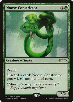 2017 Magic the Gathering Friday Night Magic Promos 2017 #001 Noose Constrictor Front