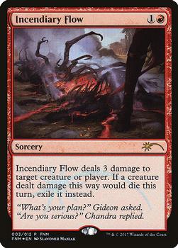 2017 Magic the Gathering Friday Night Magic Promos 2017 #003 Incendiary Flow Front