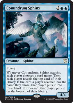 2018 Magic the Gathering Commander 2018 #84 Conundrum Sphinx Front