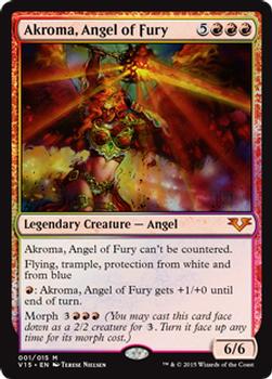 2015 Magic the Gathering From the Vault: Angels #001 Akroma, Angel of Fury Front