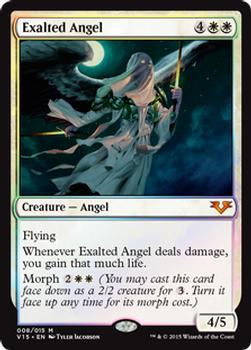 2015 Magic the Gathering From the Vault: Angels #008 Exalted Angel Front