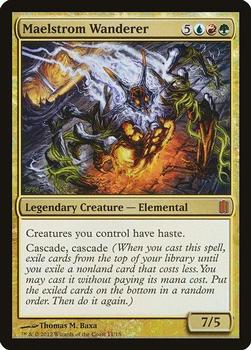 2012 Magic the Gathering Commander's Arsenal #11 Maelstrom Wanderer Front