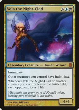 2012 Magic the Gathering Commander's Arsenal #18 Vela the Night-Clad Front