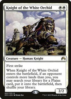 2015 Magic the Gathering Magic Origins - Prerelease Promos #021 Knight of the White Orchid Front