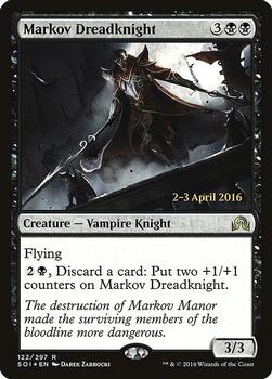 2016 Magic the Gathering Shadows over Innistrad - Prerelease Promos #122 Markov Dreadknight Front
