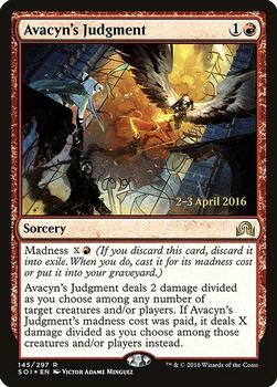 2016 Magic the Gathering Shadows over Innistrad - Prerelease Promos #145 Avacyn's Judgement Front