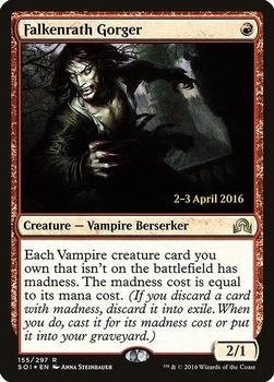 2016 Magic the Gathering Shadows over Innistrad - Prerelease Promos #155 Falkenrath Gorger Front