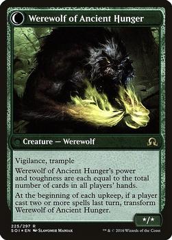 2016 Magic the Gathering Shadows over Innistrad - Prerelease Promos #225 Sage of Ancient Lore / Werewolf of Ancient Hunger Back