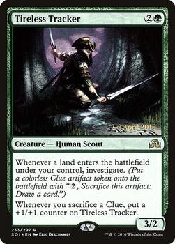2016 Magic the Gathering Shadows over Innistrad - Prerelease Promos #233 Tireless Tracker Front