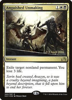 2016 Magic the Gathering Shadows over Innistrad - Prerelease Promos #242 Anguished Unmaking Front