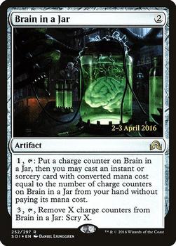 2016 Magic the Gathering Shadows over Innistrad - Prerelease Promos #252 Brain in a Jar Front
