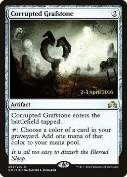 2016 Magic the Gathering Shadows over Innistrad - Prerelease Promos #253 Corrupted Grafstone Front