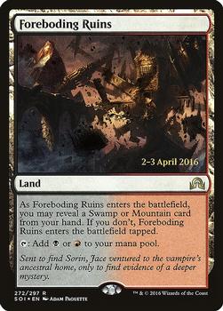 2016 Magic the Gathering Shadows over Innistrad - Prerelease Promos #272 Foreboding Ruins Front