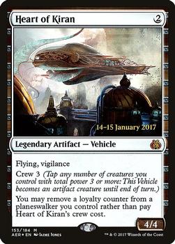 2017 Magic the Gathering Aether Revolt - Prerelease Promos #153 Heart of Kiran Front