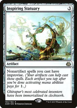 2017 Magic the Gathering Aether Revolt - Prerelease Promos #160 Inspiring Statuary Front