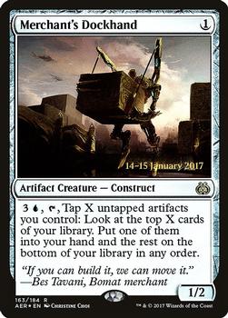 2017 Magic the Gathering Aether Revolt - Prerelease Promos #163 Merchant's Dockhand Front