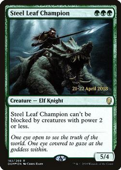 2018 Magic the Gathering Dominaria - Prerelease Promos #182 Steel Leaf Champion Front