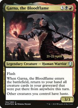 2018 Magic the Gathering Dominaria - Prerelease Promos #194 Garna, the Bloodflame Front