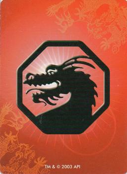 2003 API Jackie Chan Adventures - Demon Vortex #21 As one falls, a legion rises from the shadows. Back