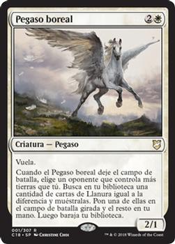 2018 Magic the Gathering Commander 2018 Spanish #1 Pegaso boreal Front