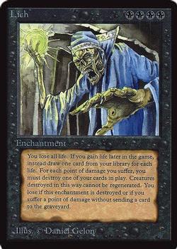 1993 Magic the Gathering Collectors’ Edition #NNO Lich Front