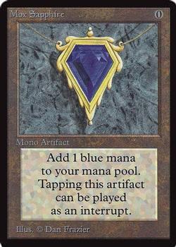 1993 Magic the Gathering Collectors’ Edition #NNO Mox Sapphire Front