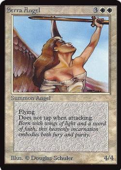 1993 Magic the Gathering Collectors’ Edition #NNO Serra Angel Front