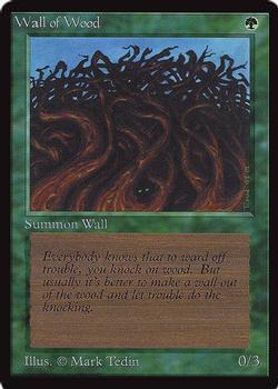 1993 Magic the Gathering Collectors’ Edition #NNO Wall of Wood Front