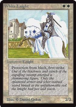 1993 Magic the Gathering Collectors’ Edition #NNO White Knight Front