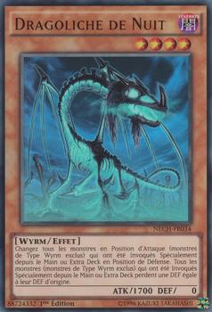 2014 Yu-Gi-Oh! The New Challengers French 1st Edition #NECH-FR034 Dragoliche de Nuit Front