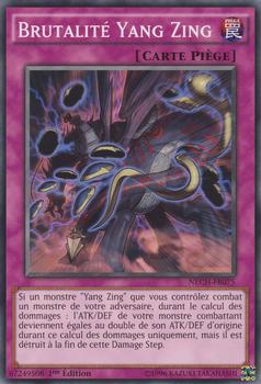 2014 Yu-Gi-Oh! The New Challengers French 1st Edition #NECH-FR075 Brutalité Yang Zing Front