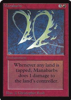 1993 Magic the Gathering International Collectors' Edition #NNO Manabarbs Front