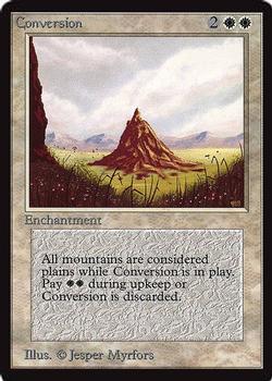 1993 Magic the Gathering International Collectors' Edition #NNO Conversion Front