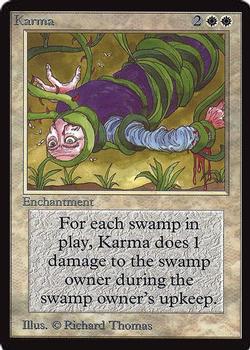 1993 Magic the Gathering International Collectors' Edition #NNO Karma Front