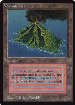 1993 Magic the Gathering International Collectors' Edition #NNO Volcanic Island Front