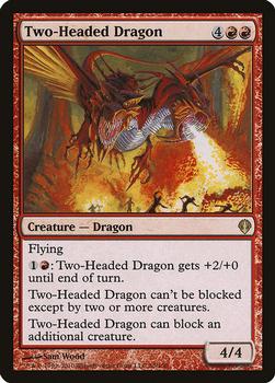2010 Magic the Gathering Archenemy #50 Two-Headed Dragon Front