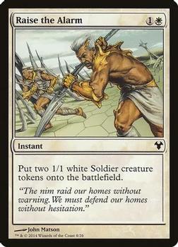 2014 Magic the Gathering Modern Event Deck #8 Raise the Alarm Front