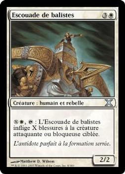 2007 Magic the Gathering 10th Edition French #8 Escouade de balistes Front
