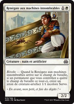 2017 Magic the Gathering Aether Revolt French #13 Renégate aux machines innombrables Front